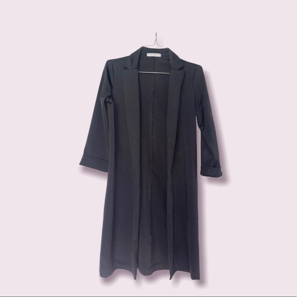 If your a workaholic like me. Style your sassy ness with a long black blazer!